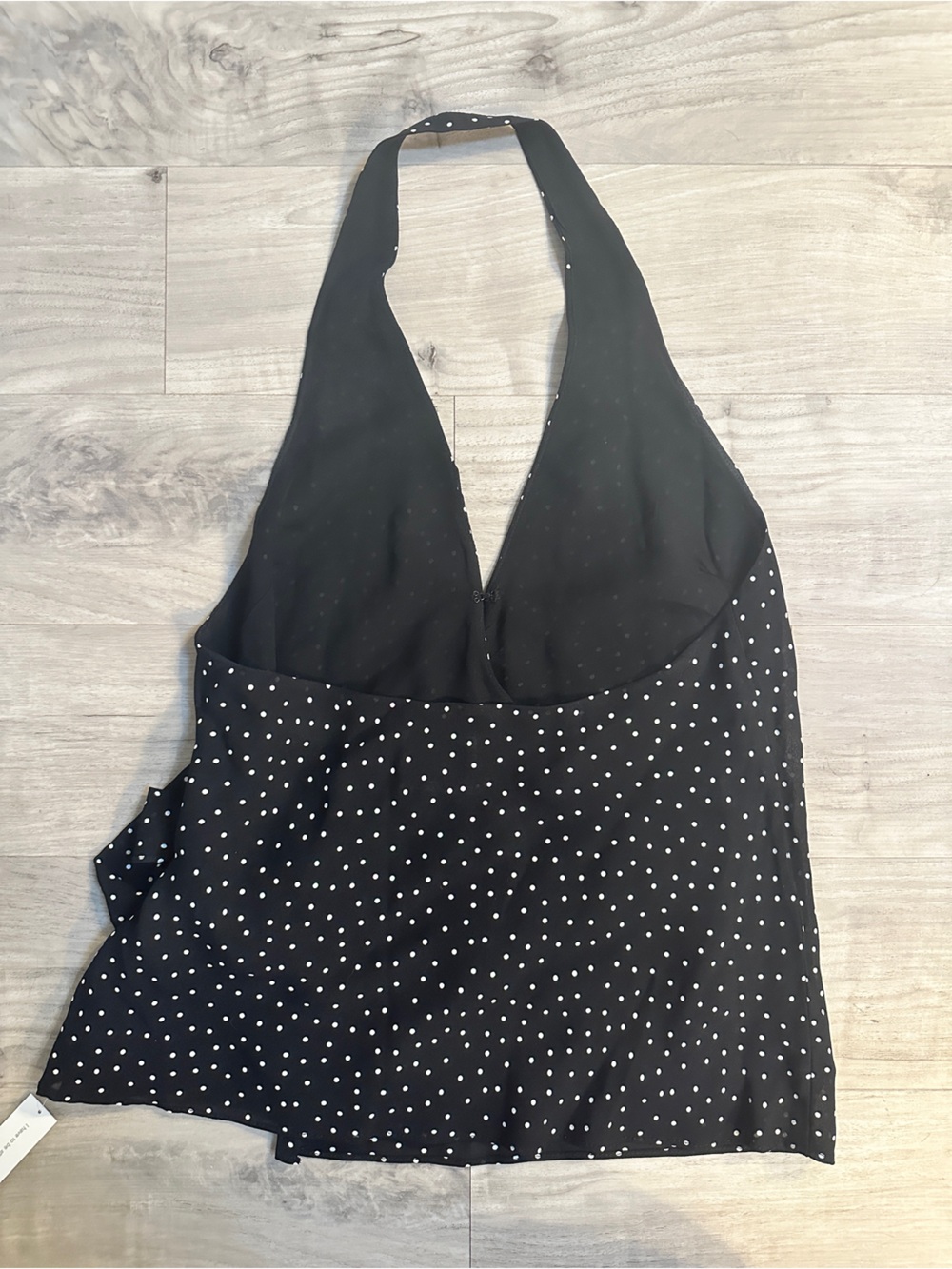 NWT REFORMATION Nila Black & White Polka Dot Halter Wrap Tank, Size M *RARE* - Picture 8 of 12